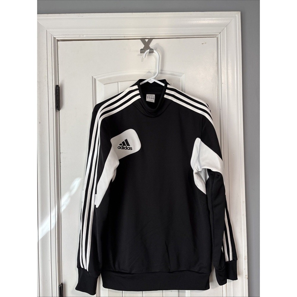 ADIDAS Convivo 12 TRAINING Pullover Long Sleeve BLACK & WHITE Mens Size SMALL
